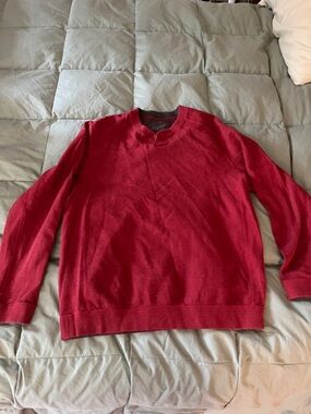 Tommy Bahama Derp Red Crewneck Sweater - Classic Casual Knit